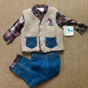 NWT Vintage Disney Mickey Mouse Fall Winter Outfit